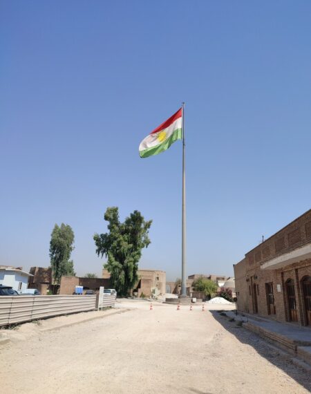Iraqi Kurdistan and peshmerga flag