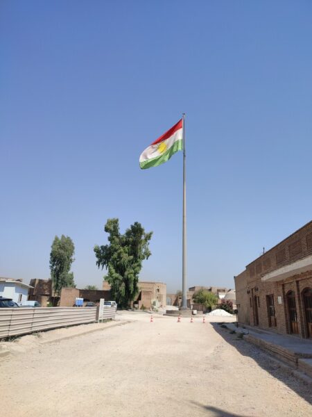 Iraqi Kurdistan and peshmerga flag