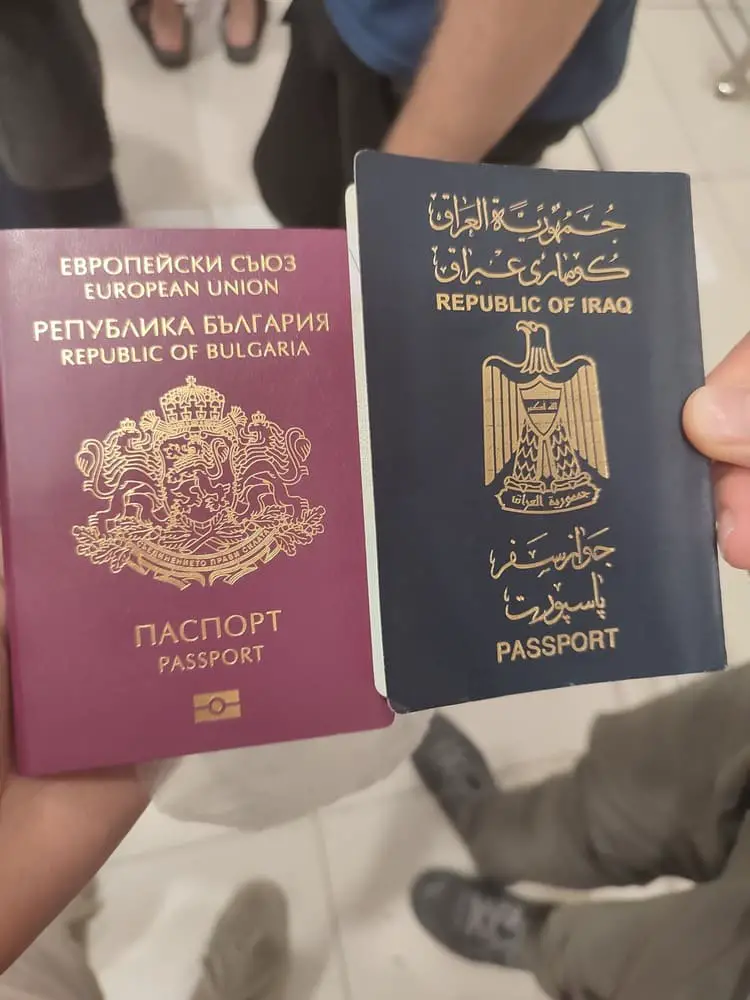 Iraqi and Bulgarian Passports