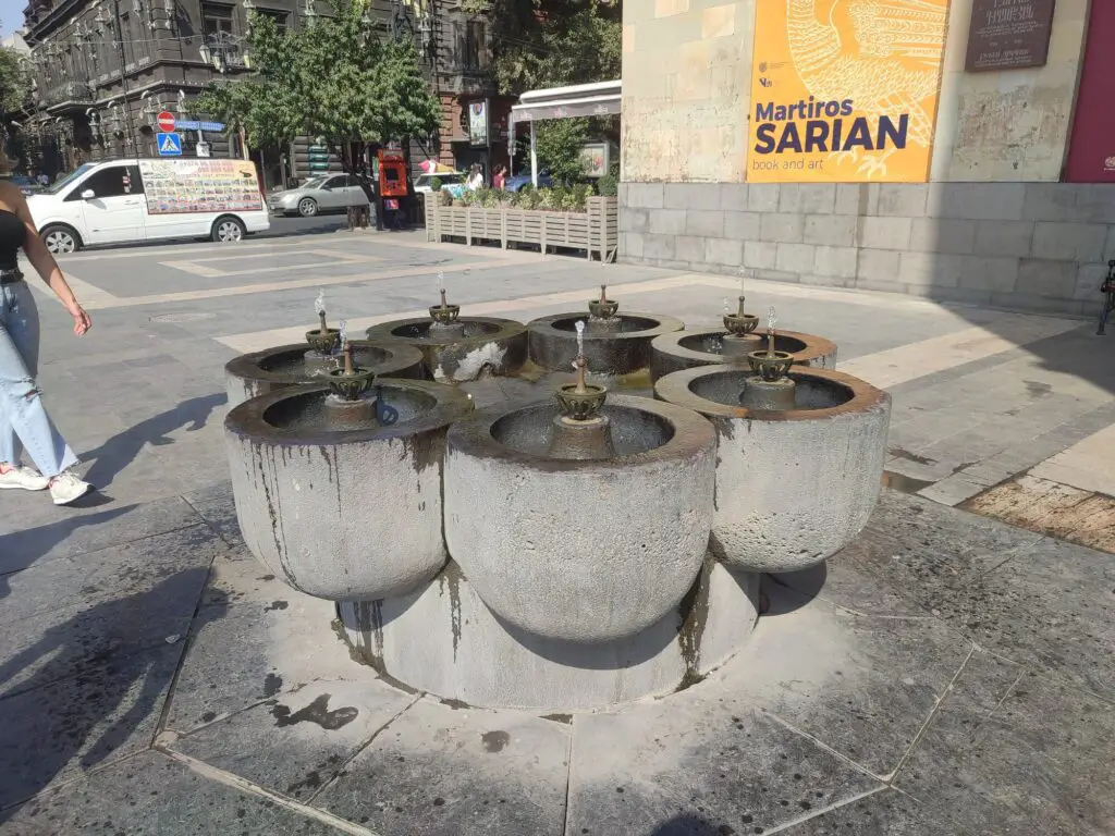 Seven-headed pulpulak in the center of Yerevan