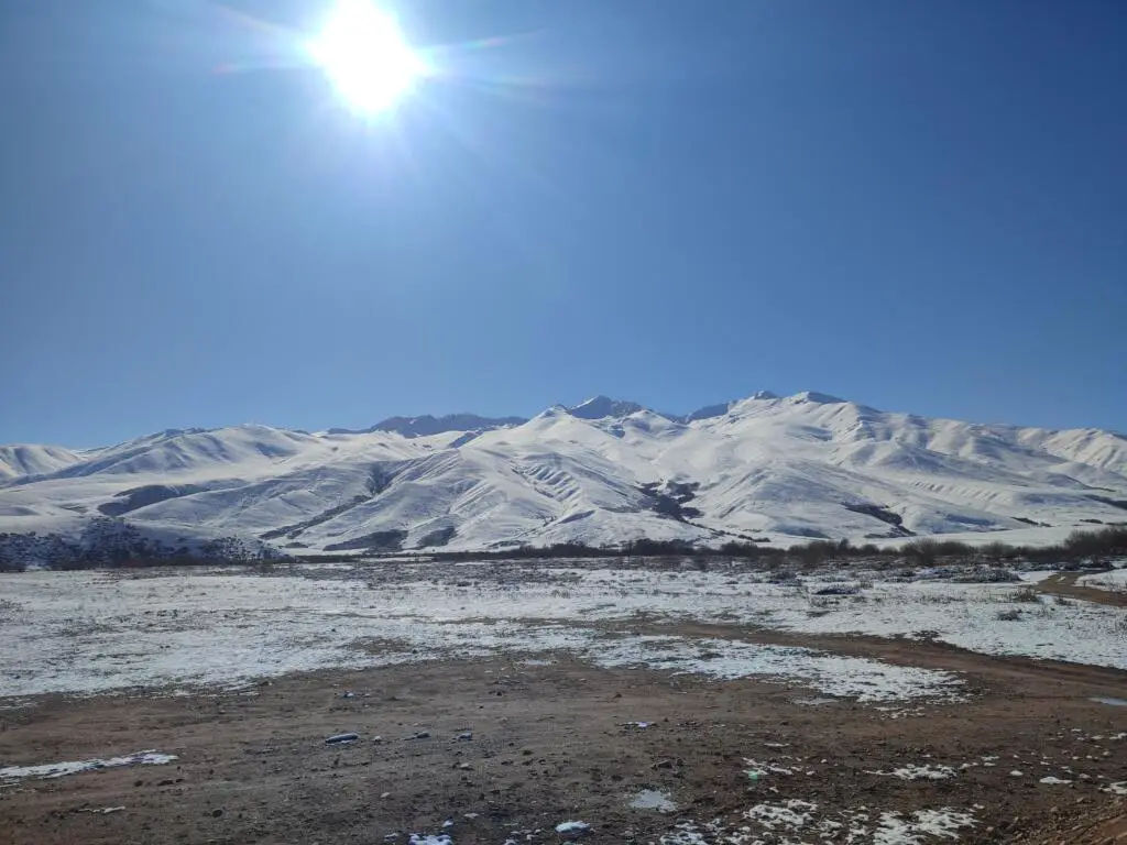 The breathtaking views on the road from Bishkek to Osh