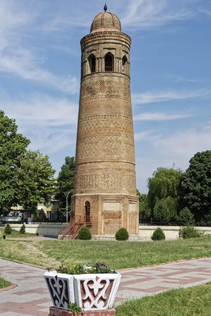 Uzgen Minaret is an impressive site on the Ancient Silk Road.