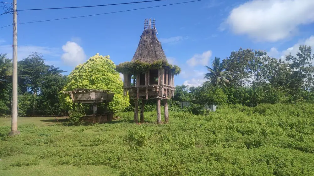 Old Fakaluku Houses in Timor Leste
