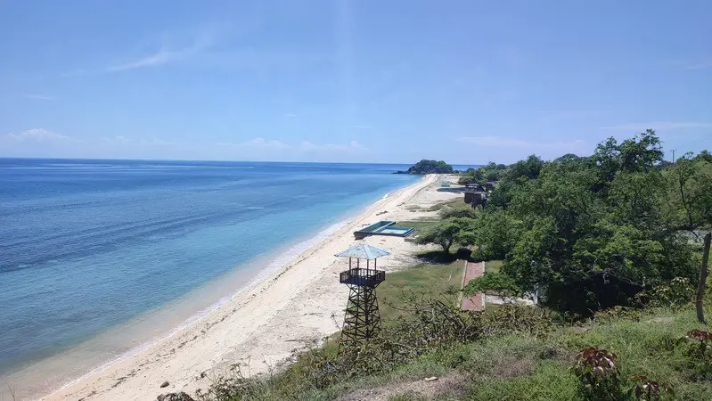 A pristine beach in Timor Leste