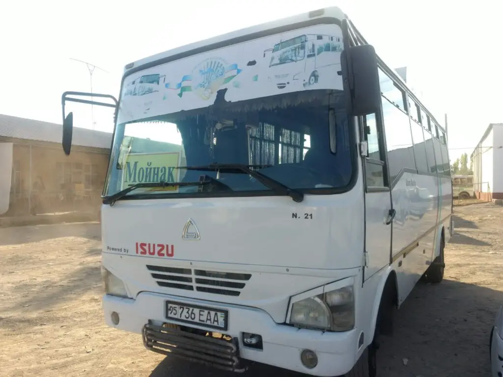 The bus from Nukus to Muynaq