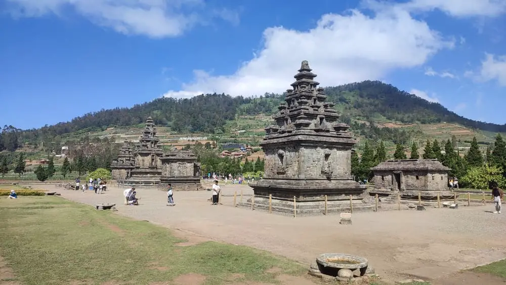 Candi Arjuna Complex of Hindu Temples in Dieng Plateau, Java