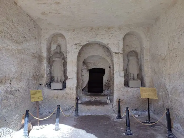 Entrance to a tomb in Kizilkoyun Necropolis, Urfa
