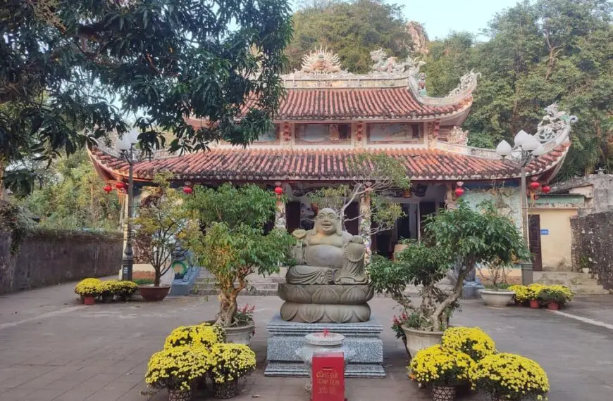 An intricate Buddhist Temple in Vietnam