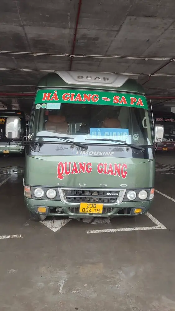 Minibus from Sapa to Ha Giang