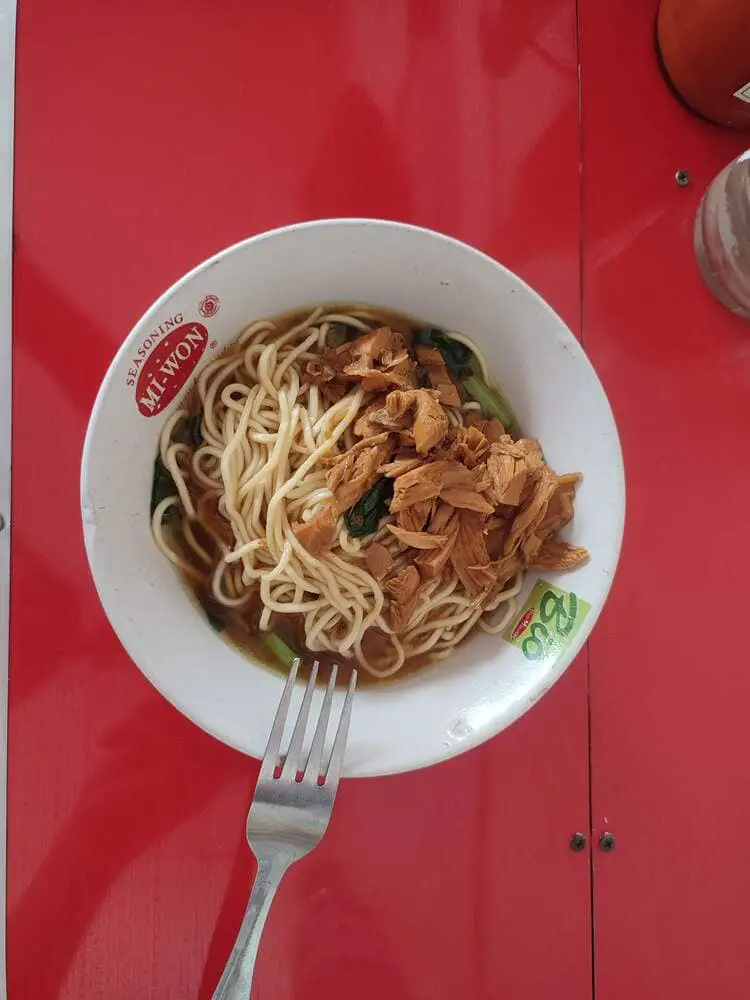Mie Ayam - you can find it in many places to eat in Yogyakarta