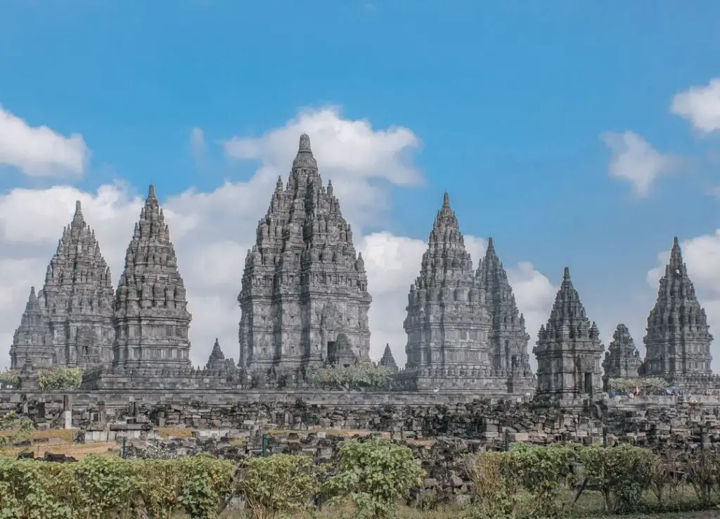 Prambanan Temple Complex from the side