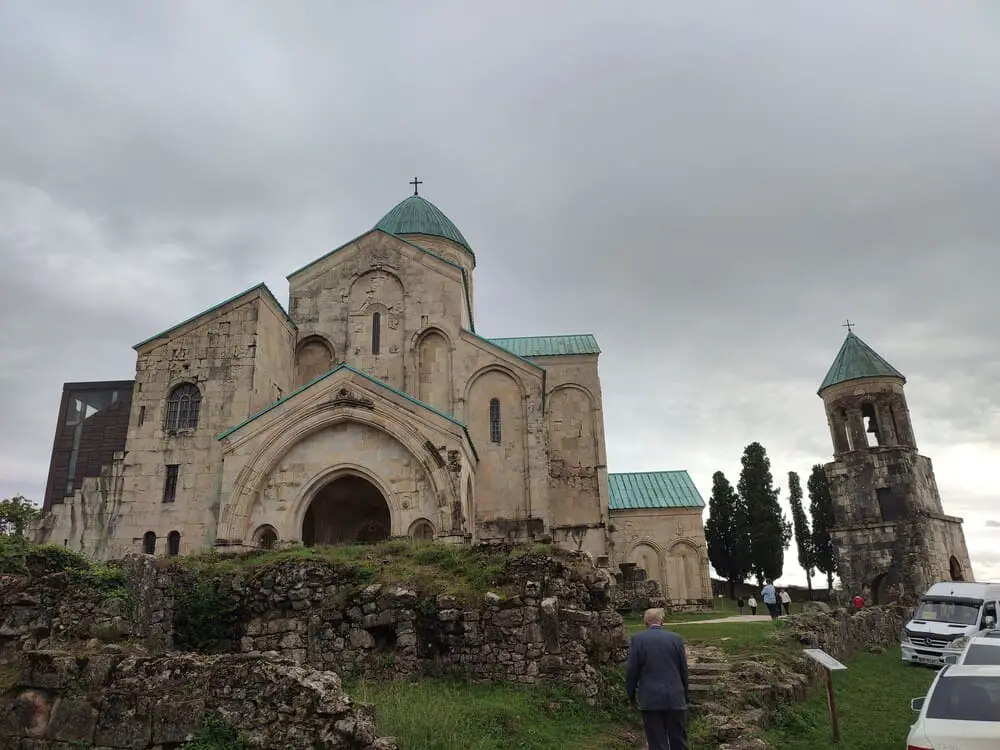 Bagrati Cathedral on a hill overlooking Kutaisi