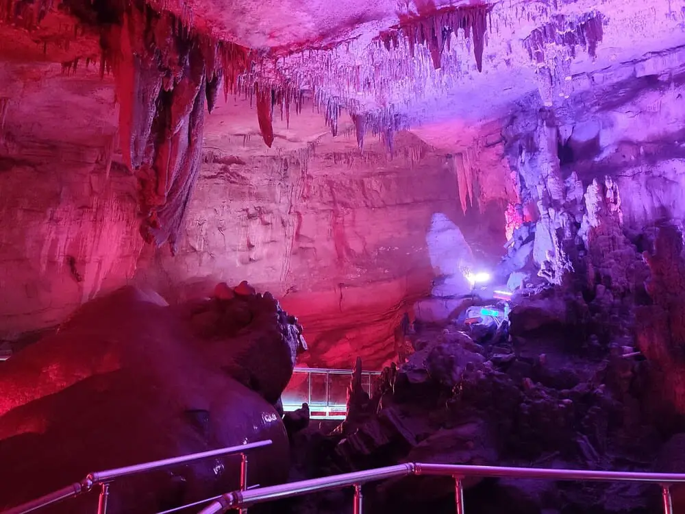 Inside the cave at Sataplia Nature Reserve