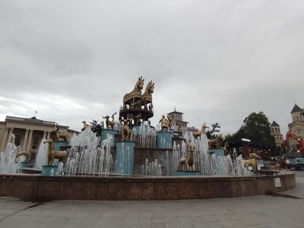The Colchis Fountain is the most recognizable landmark in Kutaisi