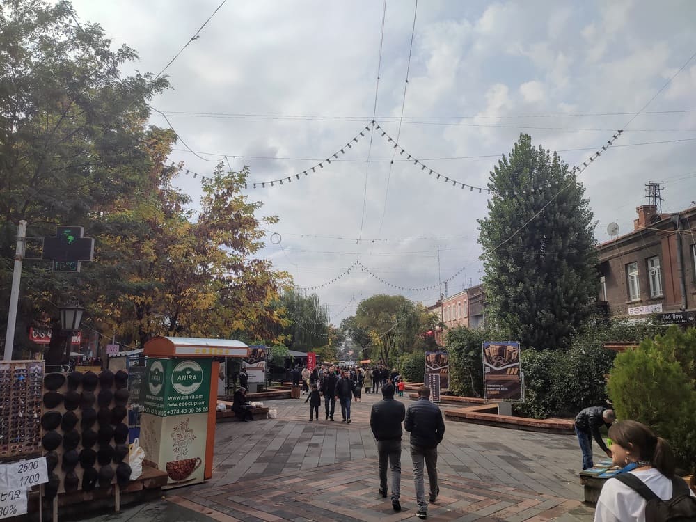 Rijkov pedestrian street is one of the must-visit places in Gyumri