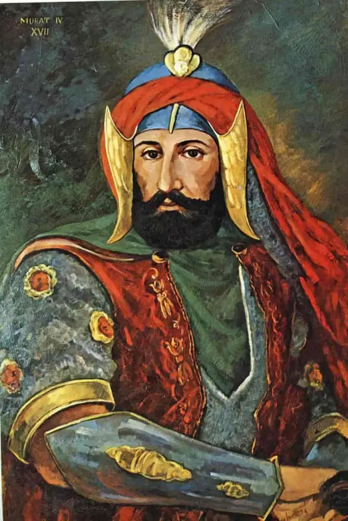 A portrait of Sultan Murat IV