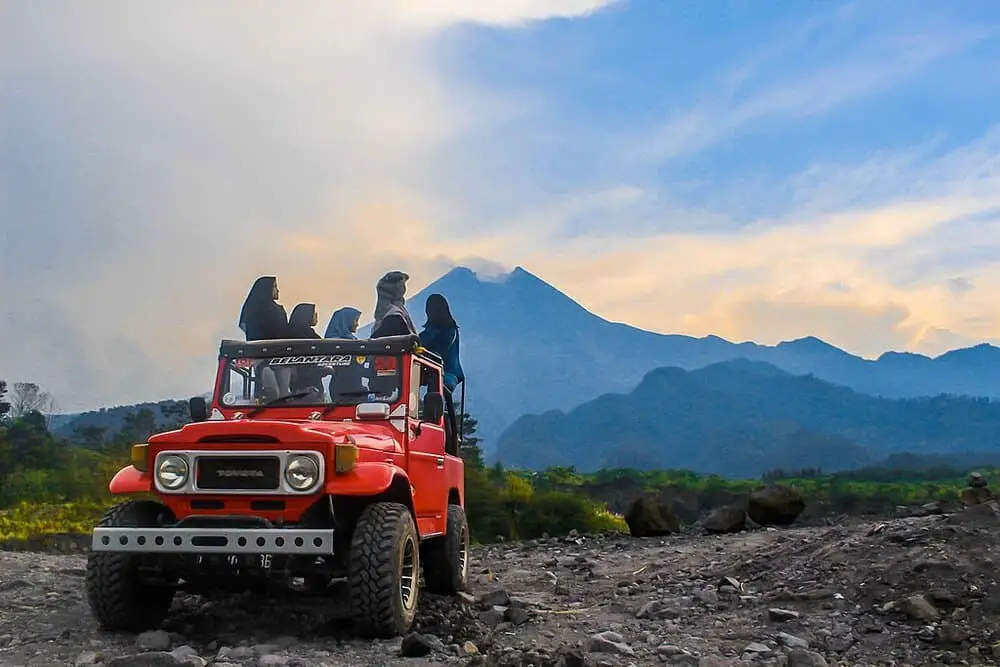Jeep on a Merapi Lava Tour