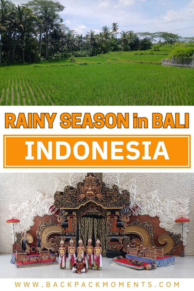 Rainy season in Bali Pinterest Pin