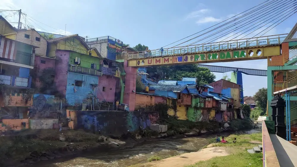 Colorful kampung in Malang