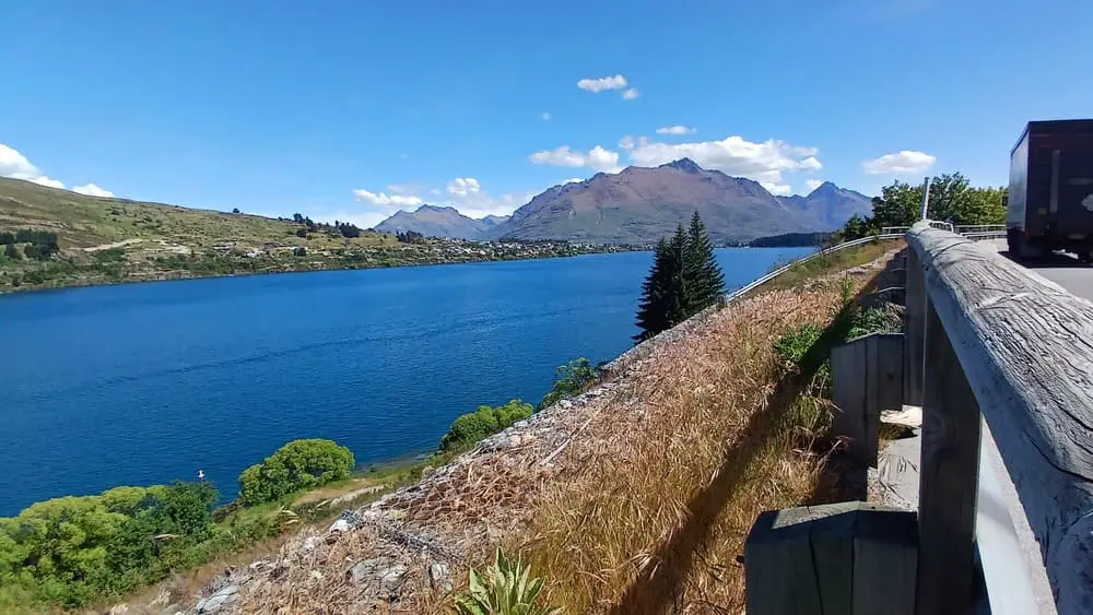 View of the mountains and Lake Wakatipu