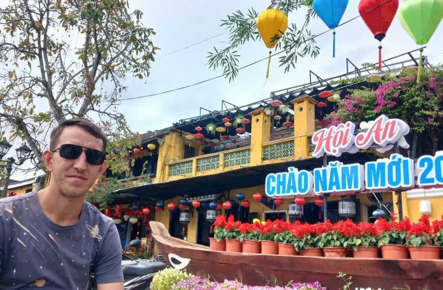 Simon in Hoi An right after Tet