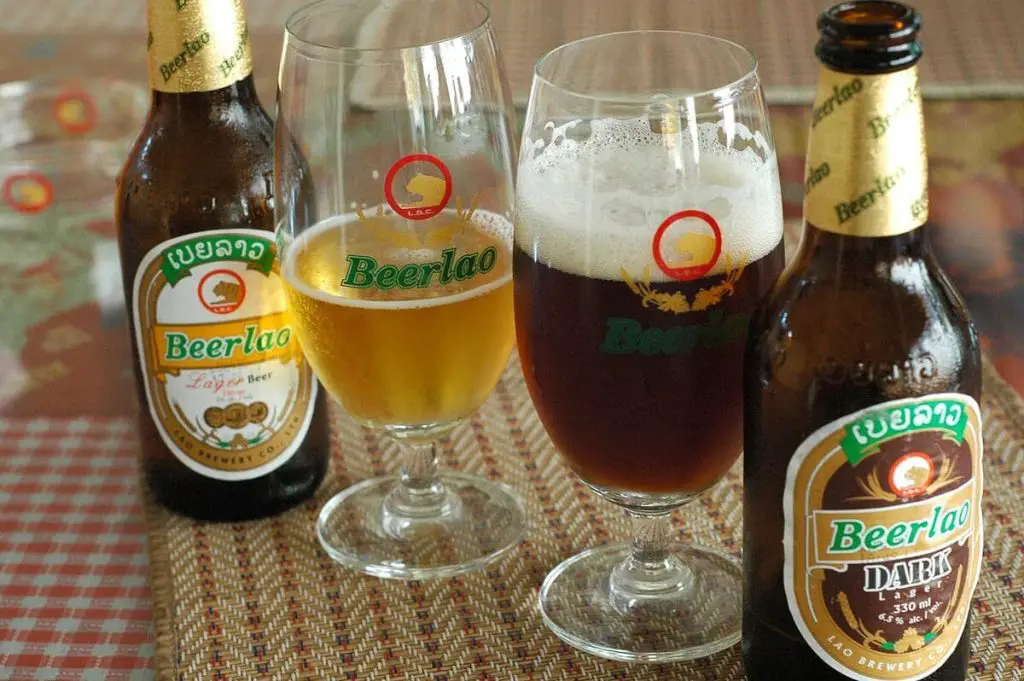 Beer Lao - the original and the dark one