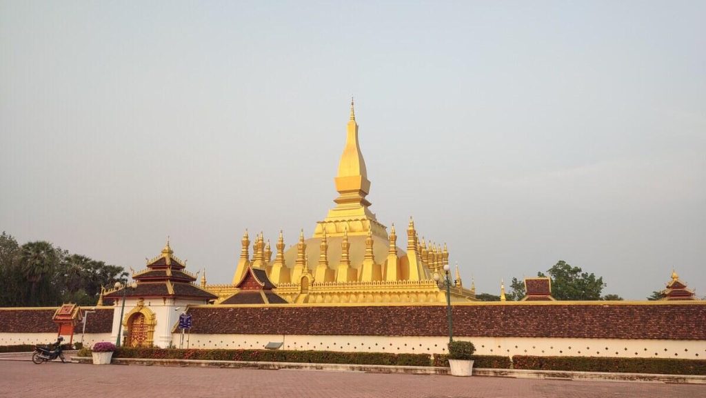 The Golden Stupa at Wat That Luang - a must visit in 1 day in Vientiane