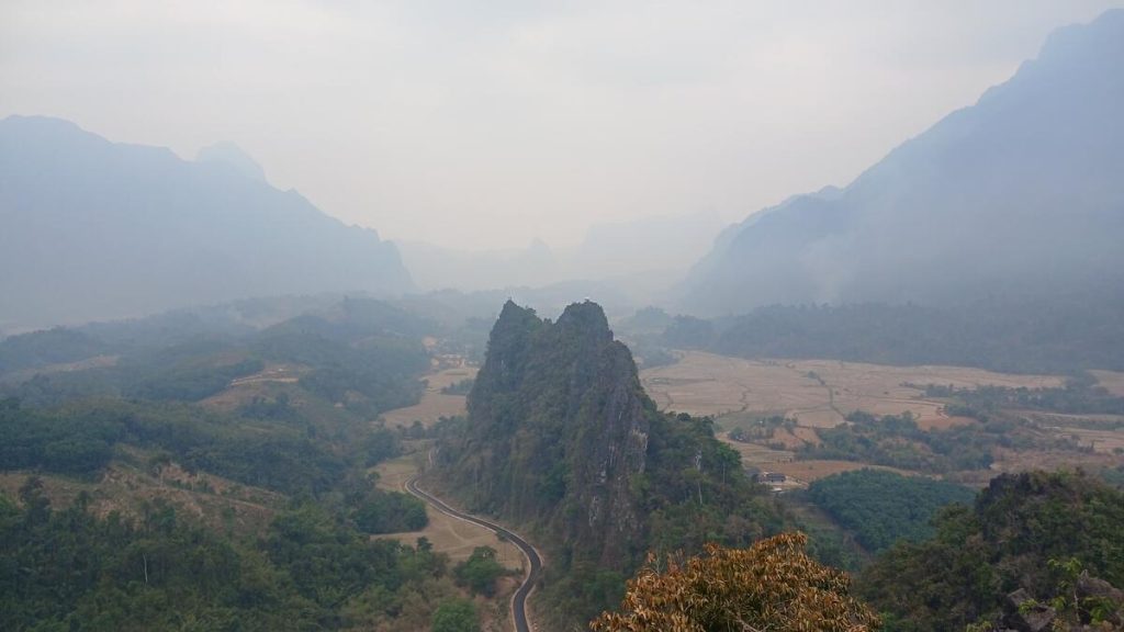 View from the top of Nam Xay Viewpoint