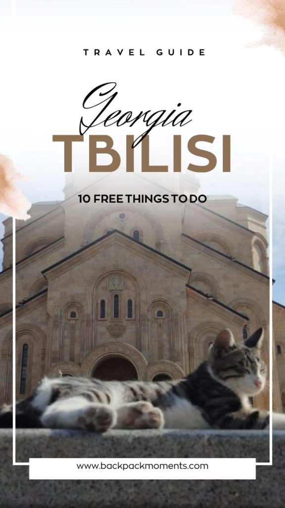 Pinterest pin 10 free things to do in Tbilisi