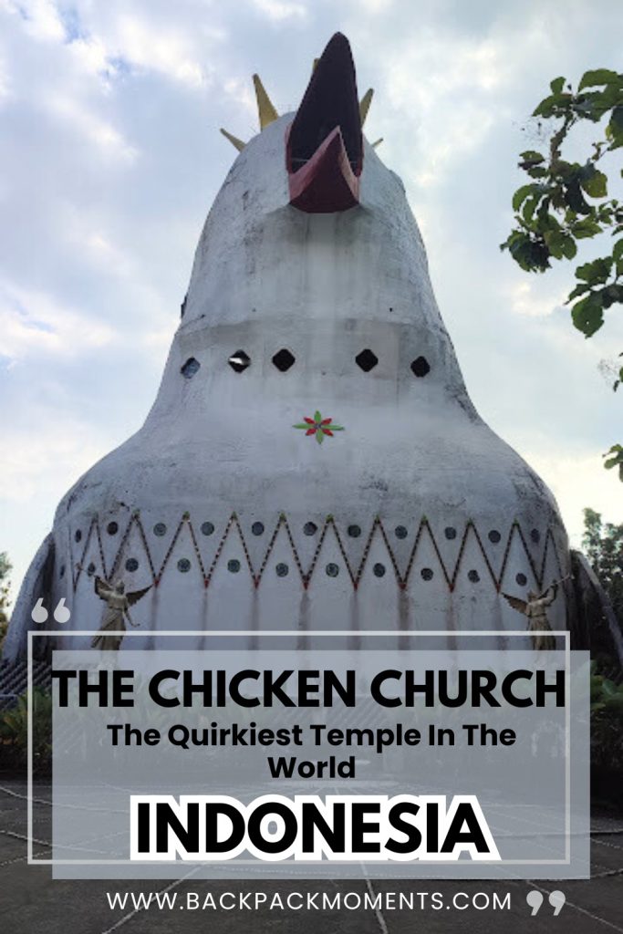 Gereja Ayam from below - a Pinterest Pin
