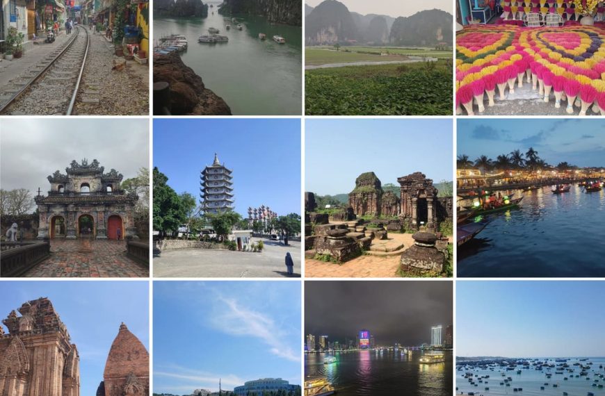 Vietnam Backpacking Guide photo grid collage