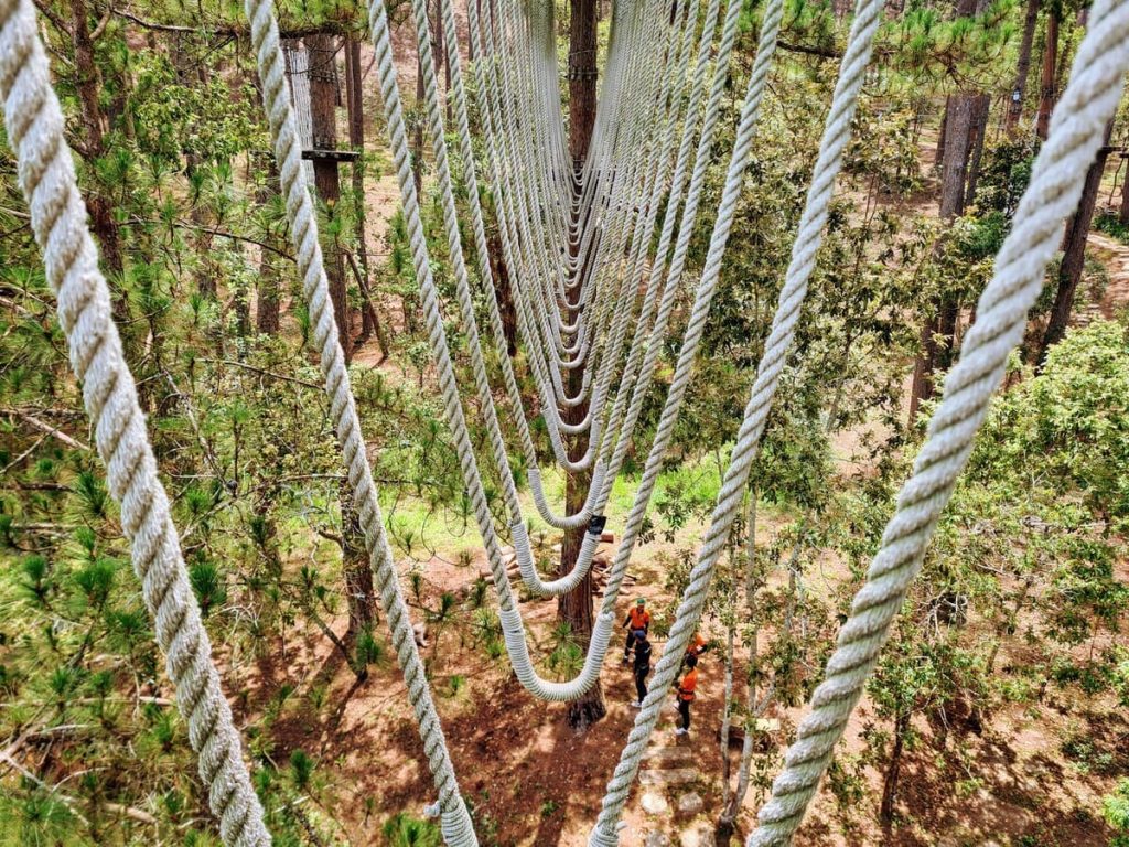 A rope obstacle