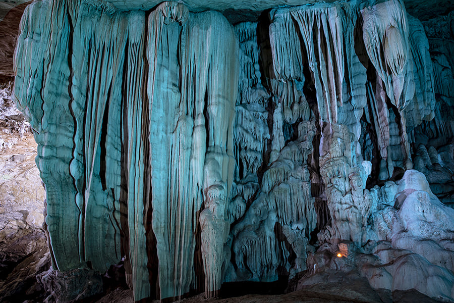 Cave formations in the Dragon Cave