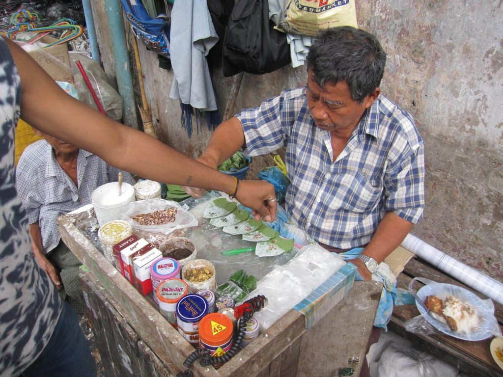 A betel nut vendor