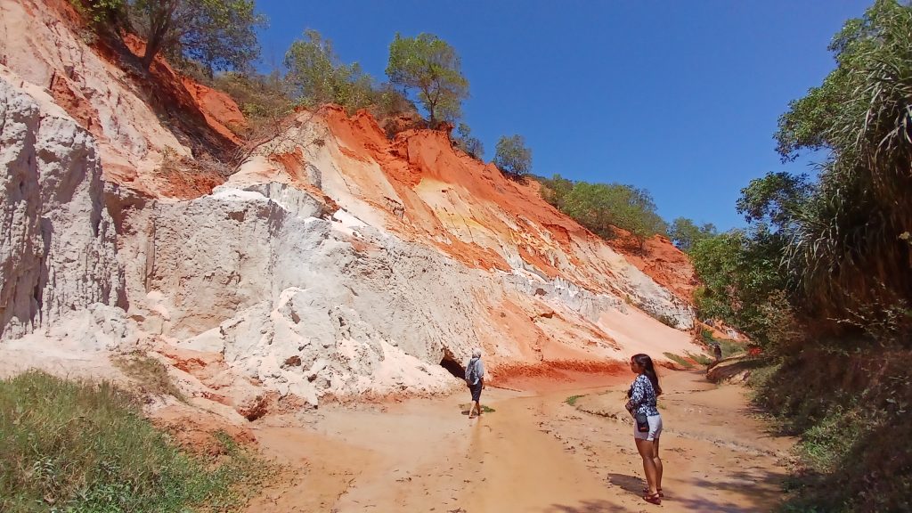 reddish stones and rock formations