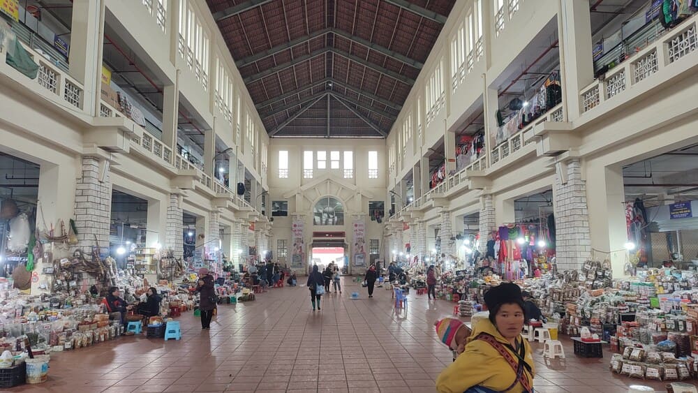 Inside a market in Sapa, Vietnam