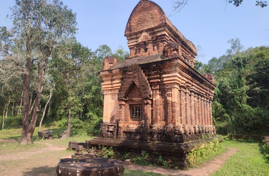 an ancient Champa temple in My Son Santuary