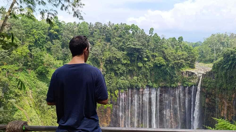 Simon admiring Tumpak Sewu