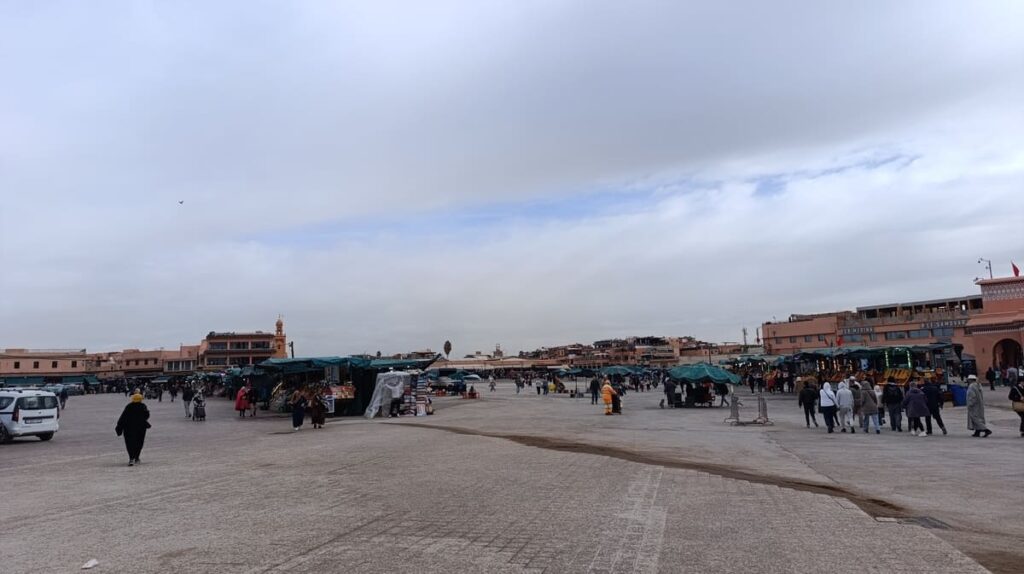 An open-air square during the day