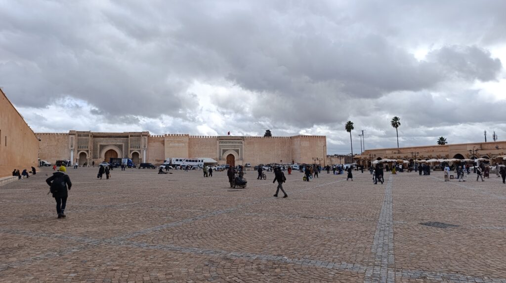 An open air square in Meknes