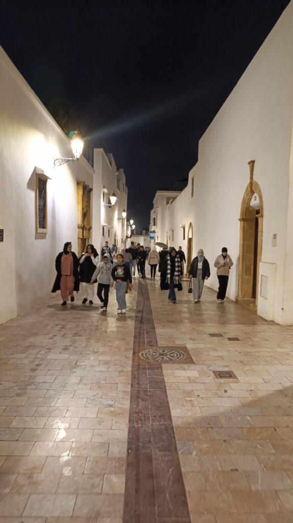 Rabat alley at night