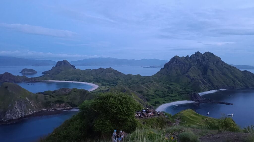 Darkish Padar Island before sunrise.