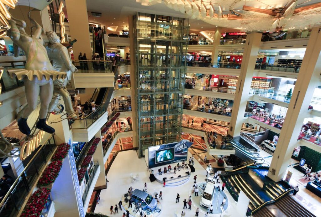 Inside Mall Taman Anggrek in Jakarta
